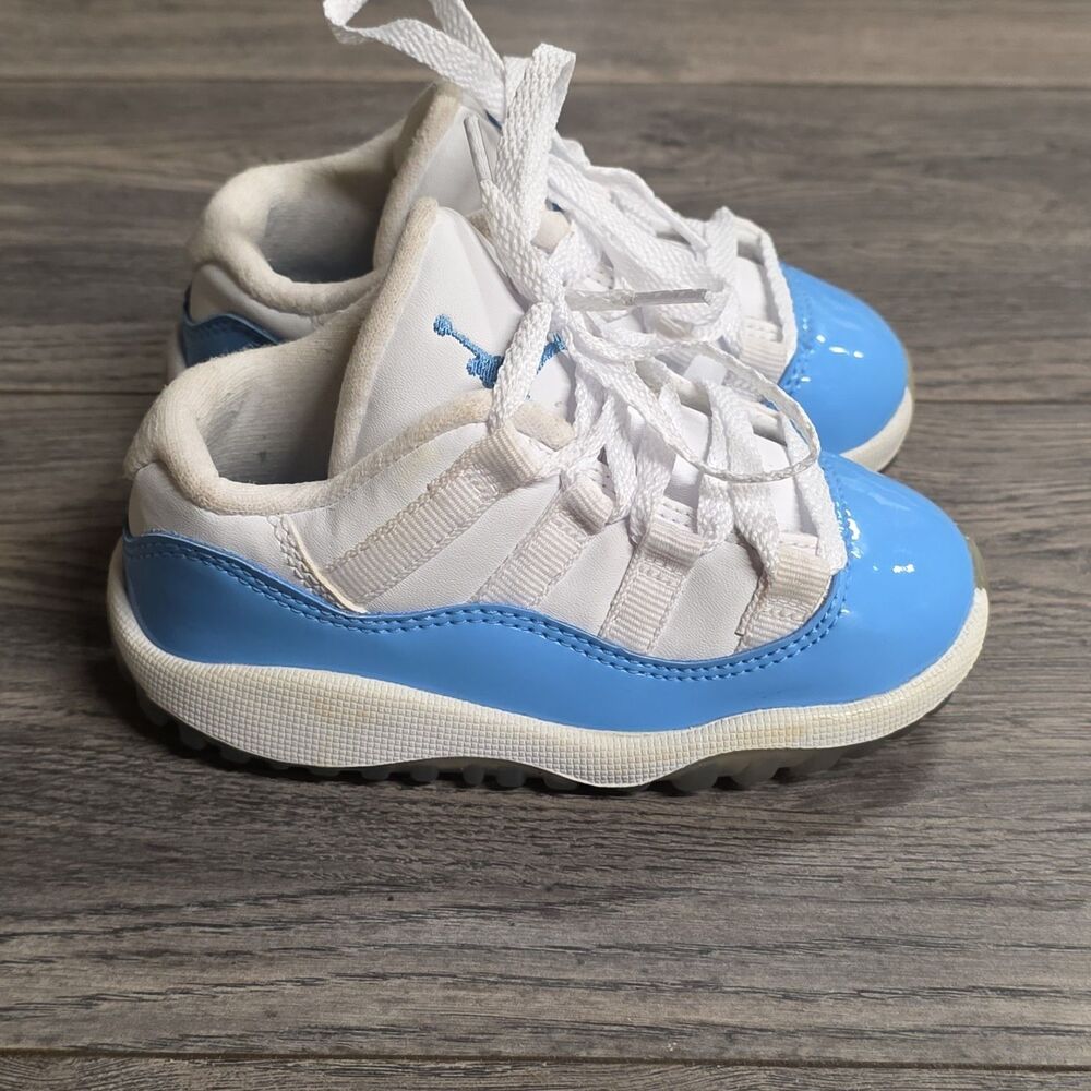 Nike Air Jordan 11 XI Retro Low UNC University Blue White Toddler 7C 505836-106